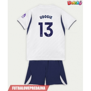 Lacne Dětský Futbalové dres Tottenham Hotspur Destiny Udogie #13 2026-27 Krátky Rukáv - Domáci (+ trenírky)